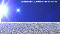 Impact verre 20MW 6ns