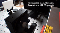 Green femtosecond beam